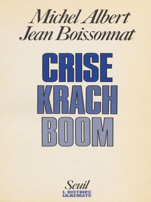cover image of Crise, krach, boom